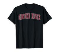 Ormond Beach Florida Souvenir Sport College Style Text Value Graphic T-Shirt