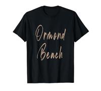 Ormond Beach Florida Vintage Elegant Design Value Graphic T-Shirt, Men, Black, S