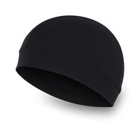 Ormromra Thin Running Skull Cap, Cycling Hat Under Helmet, Winter Warm Beanies Hat, Polyester Hat for Men Women, Helmet Liner Sleep Caps, Multifunctional Lightweight Beanies Hat Black