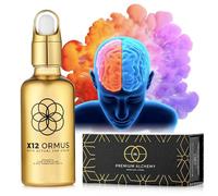 Ormus Monoatomic Gold Concentrate (HIGH Potency x12) - 1.7 fl. oz (50 ml) - Made by Real Alchemists Using 24k Food Grade Gold, Dead Sea Salt, Pink Himalayan Salt, and Red Hawaiian Salt