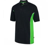 Orn Clothing 1180 Silverswift Two Tone Poloshirt Black/Lime L Colour: L