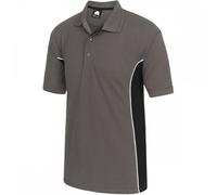 Orn Clothing 1180 Silverswift Two Tone Poloshirt Graphite/Black L Colo L