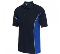 Orn Clothing 1180 Silverswift Two Tone Poloshirt Navy/Royal 2XL Colour 2XL