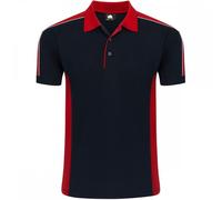 Orn Clothing 1188 Avocet Two Tone Poloshirt Black/Red M Colour: Black/ M