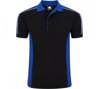 Orn Clothing 1188 Avocet Two Tone Poloshirt Black/Royal Blue 4XL Colou 4XL
