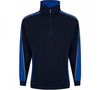 Orn Clothing 1288 Avocet Two Tone 1/4 Zip Sweatshirt Navy/Royal Blue 2 2XL
