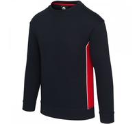 Orn Clothing 1290 Silverswift Two Tone Sweatshirt Navy/Red XS Colour: XS
