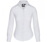Orn Clothing 5560 The Classic Ladies Oxford Long Sleeve Blouse White U UK 18