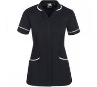 Orn Clothing 8600 Florence Classic Tunic Black with White Trim UK 18 C UK 18
