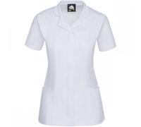 Orn Clothing 8600 Florence Classic Tunic White with White Trim UK 18 C UK 18