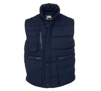 ORN International, Eider Bodywarmer, Mens Workwear Gilet, Padded, with Full front zip and Studded Storm, High Quality and Comfortable, Multiple Easy-Access Pockets, Navy, L