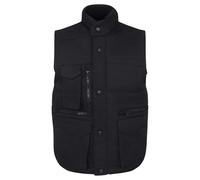 ORN International, Eider Bodywarmer, Mens Workwear Gilet, Padded, with Full front zip and Studded Storm, High Quality and Comfortable, Multiple Easy-Access Pockets, Black, 4XL