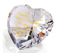 Ornalrist 25th Wedding Anniversary Silver Crystal Gifts 25 Years Souvenir