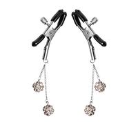 Ornament Adjustable Nipple Clamps with Jewel Accents