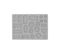 Ornament Casting Mold, Silicone Layout with Pet ID Shapes for Resin Plaster Wax Projects, Decorative Hangers and Animal-Inspired Forms Pet Id Mold Bone Fish Heart Round Animal Outline Memorial Form