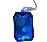 Ornament Featuring Starry Azure Tone and Simulated, Plastic Build for Traditional and Contemporary Holiday Use (Rectangle B)