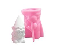 Ornament Flexible Silicone Mold for Office Decoration Gnomes Figurine Shaped Christmas Desktop Embellishments Molds Figurine Mold