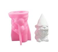 Ornament Flexible Silicone Mold for Office Decoration Gnomes Figurine Shaped Christmas Desktop Embellishments Molds Silicone Plaster
