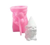 Ornament Flexible Silicone Mold for Office Decoration Gnomes Figurine Shaped Christmas Desktop Embellishments Molds Handmade Ornament Mold