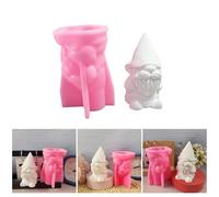 Ornament Flexible Silicone Mold for Office Decoration Gnomes Figurine Shaped Christmas Desktop Embellishments Molds Christmas Mold
