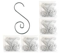 Ornament Hooks, Christmas Bauble Ornament Hooks S-Shaped, Mini Stainless Steel Hooks For Xmas Tree, For Christmas Tree Hanging Small Accessories, Lanterns, Bells, Christmas Balls (silver, 200 pcs)