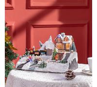 Ornament Miniature Christmas Scene Multicolour Indoor LED - 30cm