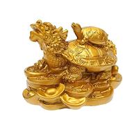 Ornament, Resin Dragon Turtle Statue, Ornaments for Living Room Home Office, Lucky Tortoise Crafts Decorative Accessories