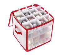 Ornament Storage Bag, Portable Holiday Ornament Organizer, Adjustable Ornament Case, Stackable Ornament Storage, Waterproof Collapsible Ornament Box, Hanging Ornament Chest For Indoor Outdoor Travel
