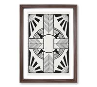 Ornament Vol.1 by Samuel De Mesquita Framed Print | A2 Walnut Framed Wall Art | Ready to Hang | Modern Nature Picture | Living Room Bedroom Lounge Office