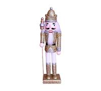 Ornament Walnut Soldier King Puppet Wooden Figures For Doll Christmas Decoration Kids Holiday New Year Gift Ornament