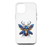 Ornamental Blue Stag Beetle Nature Design Case for iPhone 12/12 Pro