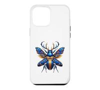 Ornamental Blue Stag Beetle Nature Design Case for iPhone 12 Pro Max