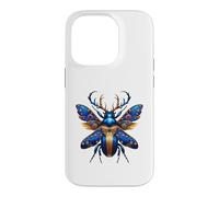 Ornamental Blue Stag Beetle Nature Design Case for iPhone 14 Pro