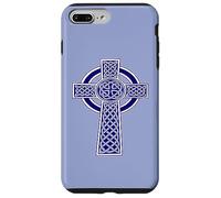 Ornamental Celtic High Cross Decorative Knotwork Blue Case for iPhone 7 Plus/8 Plus