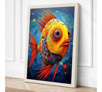 Ornamental Fish Dreams Canvas Wall Art Print 36x24 Inch