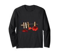 Ornamental Flowers on Clothesline - Plant-Based Long Sleeve T-Shirt
