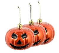 Ornamenti A Forma Di Zucca Per Albero Di Halloween | Palla Di Zuccaa Con Sorriso Fantasma | Decorazione Perr La Casa Pers Finestre Da Parete, Ciondoli Retrò