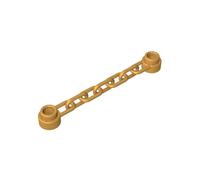 Ornaments 1X6 Chain 10PCS Compatible with Lego 92338 39890 GDS-90165 Classic Bulk Toy MOC Color:Pearl Gold