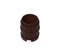 Ornaments 2X2 Round Wooden Barrel 10PCS Compatible with Lego GDS-M177 2489 Classic Bulk Toy MOC Color:Dark Brown