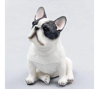 Ornaments Dog Garden Statues, Lovely Resin Animal Outdoor Statues Realistic Puppy for Car Decoration, Bedroom, Nursery, Entryway, Foyer, Hearth,1 Garden Decorations,2-A