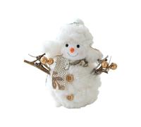 Ornaments for Living Room Golden Knit Snowman Doll Festive Desktop Atmosphere for A Cozy Winter Experience!