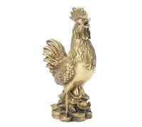 Ornaments For Living Room, Lucky Brass Chicken Decorative Home Accessories Living Room Decor Chinese Charm for Prosperity Home Decoration Gift for Anniversary Wedding