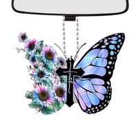 ornaments for the home Butterfly Sun Catcher for Car - Christmas Tree Glitter 2D Flying Rainbow Rearview Mirror Women Adult Student