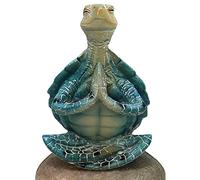 ornaments for the home Sitting Sea Turtle Garden 10cm Resin Figurine Outdoor Statues Decor Meditating Spiritual for Lawn Yard