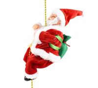 Ornaments for Xmas Tree Climbing Ladder Santa Claus Christmas Figurine Ornament Accessories Accessories Idea and Garden Ornament