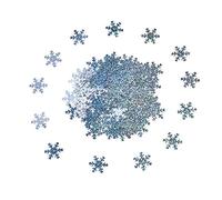 Ornaments for Xmas Tree Decorations 300pc Bottom Christmas Snowflake Colorful Pvc Confetti Christmas Decor for Festive Celebrations