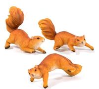 Ornaments Garden Ornament, 3 Little Squirrels Climbing a Tree Hanging Statue Outdoor Small Animal Sculpture Resin Figurine Home Lawn Indoor Art Decoration Garden Decorations,