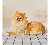 Ornaments Garden Statues & Sculptures, Dog Home Decor Statue Home Decorations for Living Room, Sculpture Resin Animal Collectible Figurines for Indoor Decor,White Garden Decorat,Yellow-A