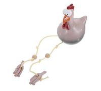 Ornaments Hens Rooster Statue Chickens Rooster Garden Gnomes Chicken Figurines Piggy Unusual Pet Duck Chicken for Coop Fox Bird Garden Chicken Model Black Resin