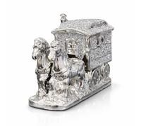 Ornaments Horse With Wagon Gypsy Crushed Diamond Carriage Ornament Shelfsitter Bling 10x30x20cm